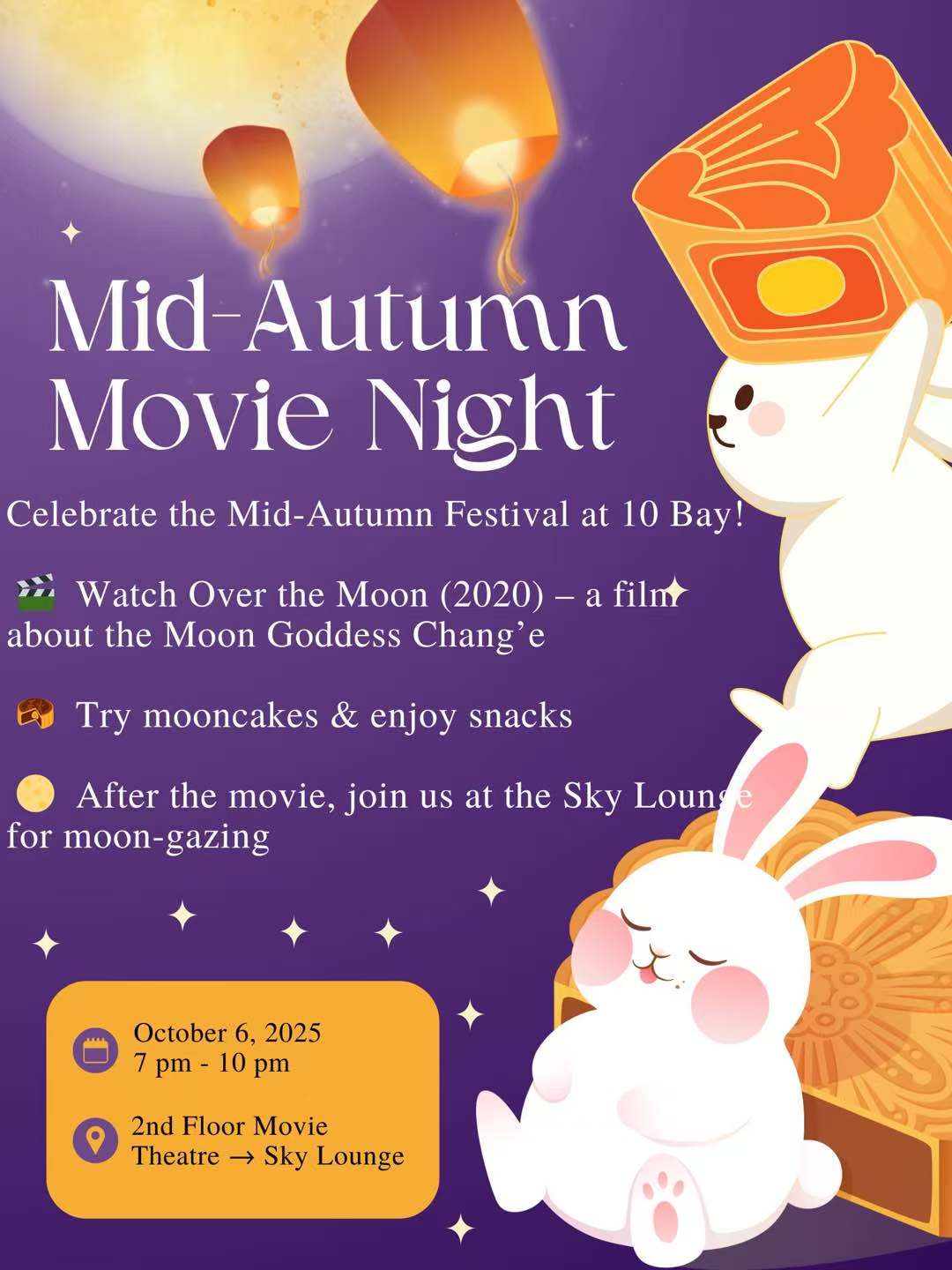 Mid-Autumn Movie Night Poster
