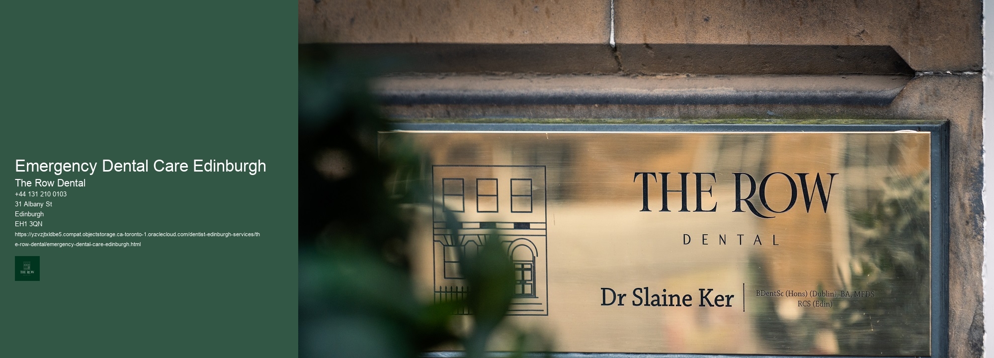 Emergency Dental Care Edinburgh