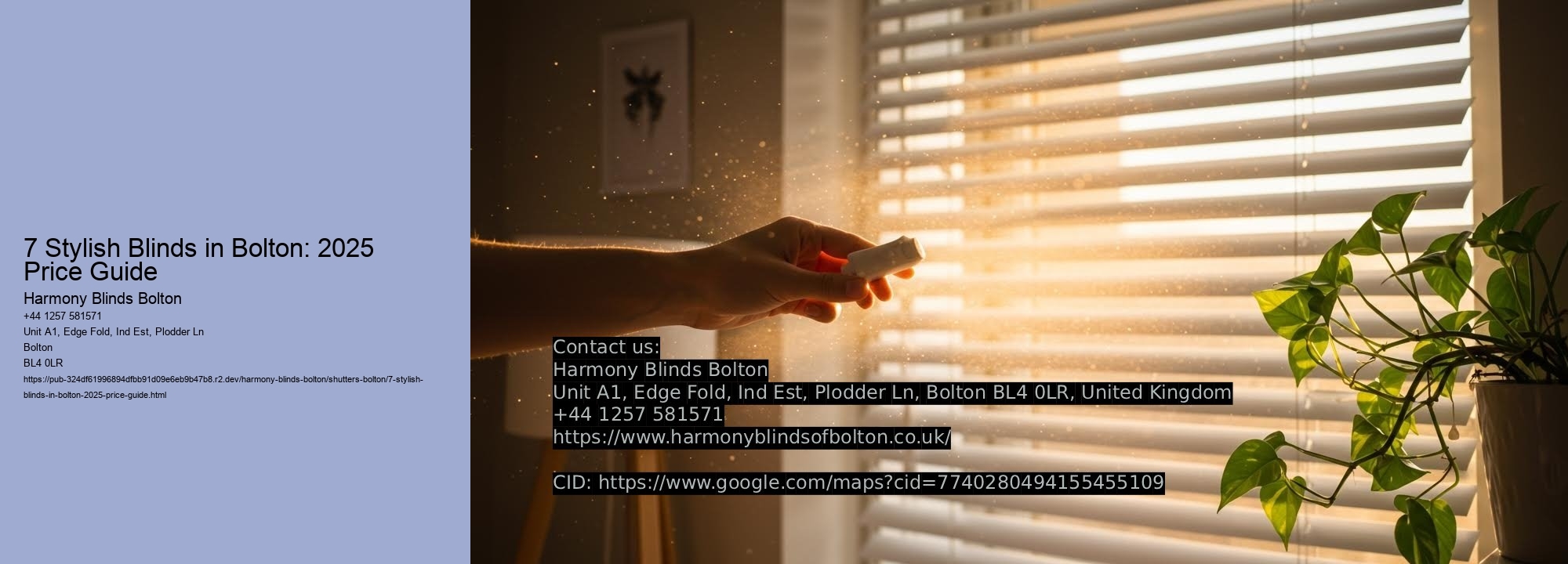 7 Stylish Blinds in Bolton: 2025 Price Guide