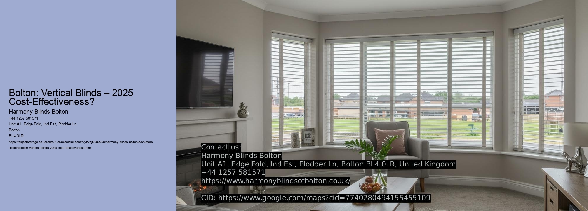 Bolton: Vertical Blinds – 2025 Cost-Effectiveness?