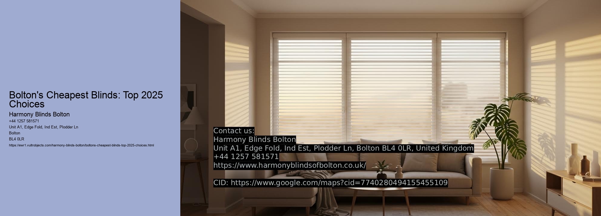Bolton's Cheapest Blinds: Top 2025 Choices