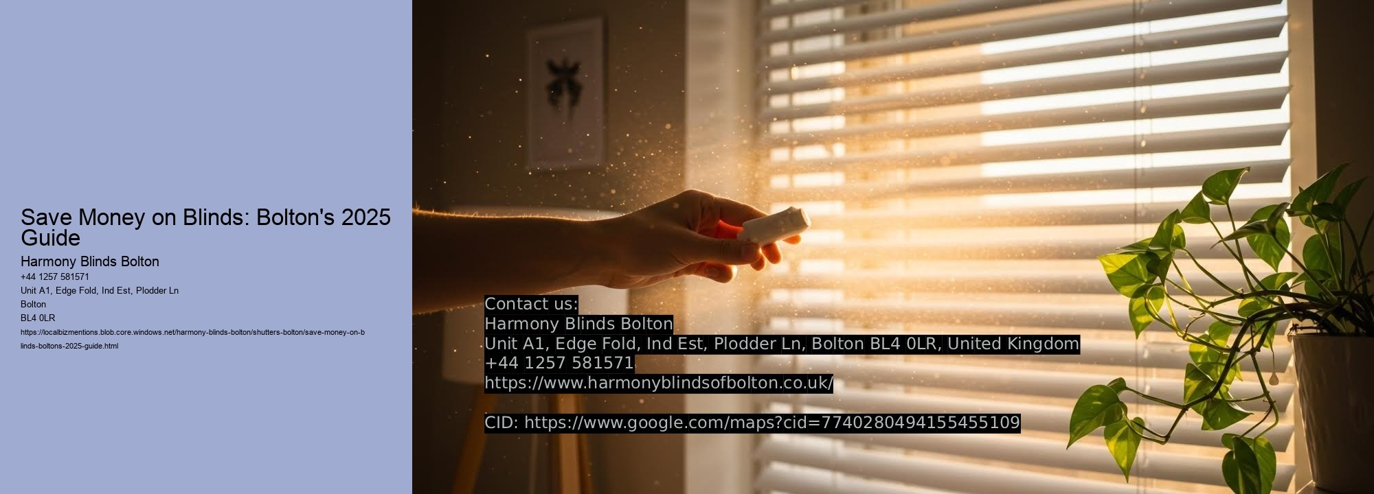 Save Money on Blinds: Bolton's 2025 Guide