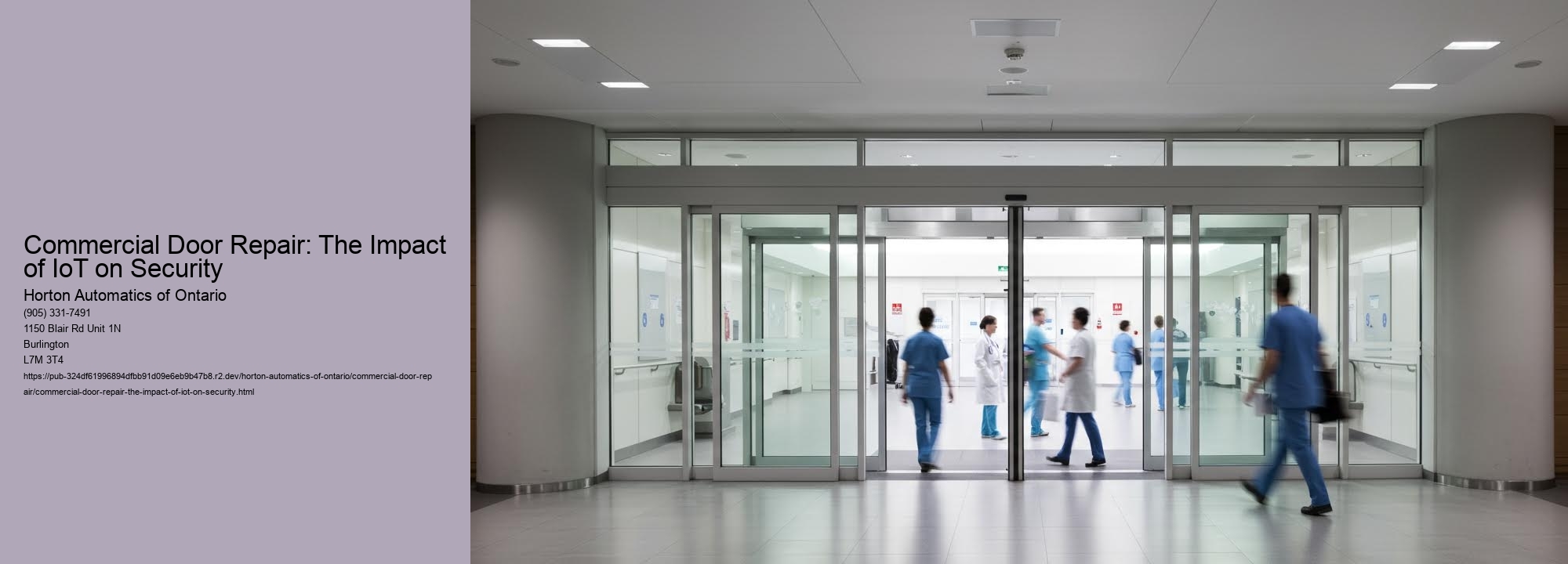 Commercial Door Repair: The Impact of IoT on Security