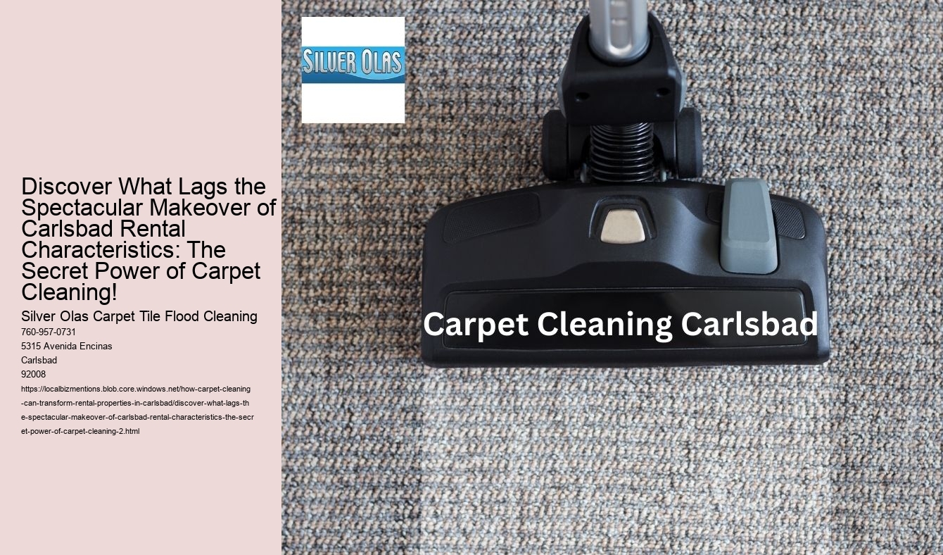 Discover What Lags the Spectacular Makeover of Carlsbad Rental Characteristics: The Secret Power of Carpet Cleaning!