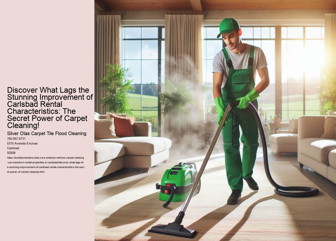 Discover What Lags the Stunning Improvement of Carlsbad Rental Characteristics: The Secret Power of Carpet Cleaning!
