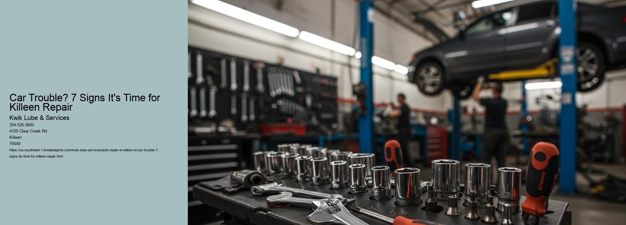 Car Trouble? 7 Signs It's Time for Killeen Repair