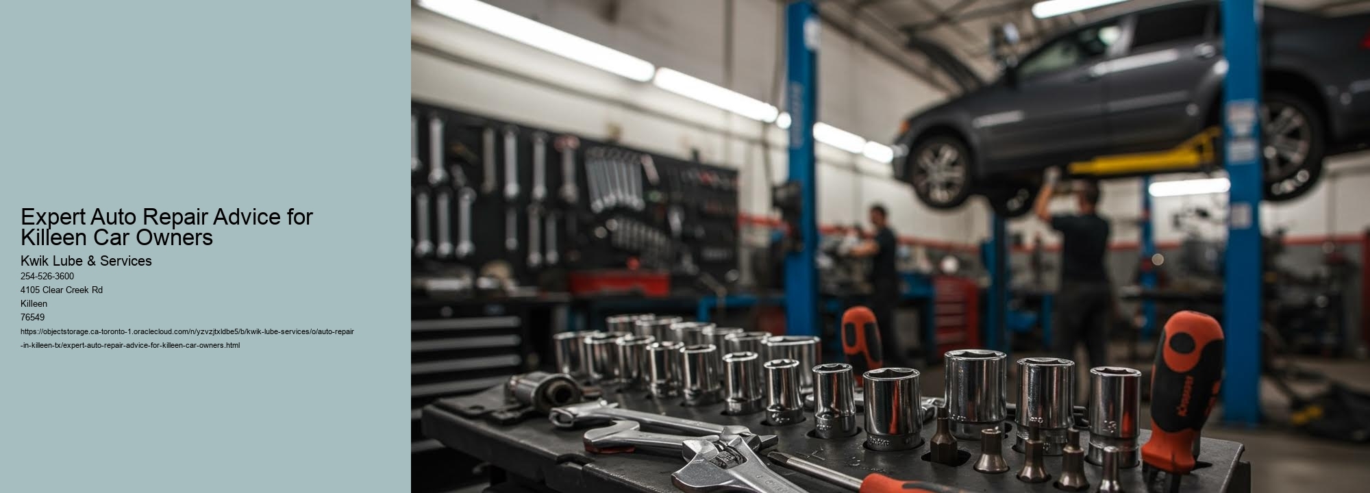 Expert Auto Repair Advice for Killeen Car Owners