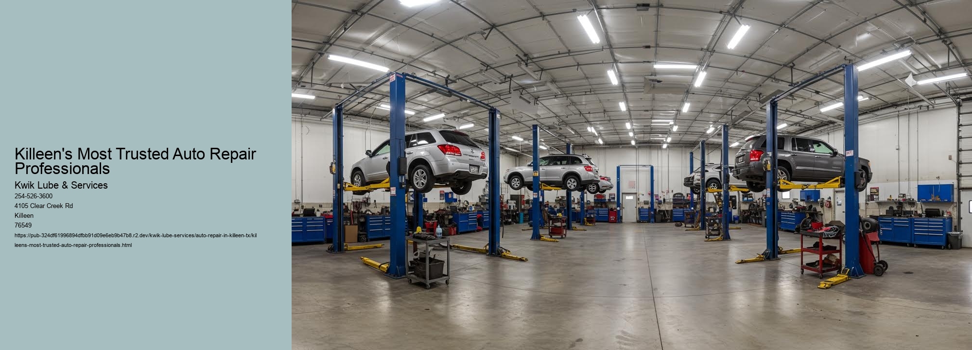 Killeen's Most Trusted Auto Repair Professionals