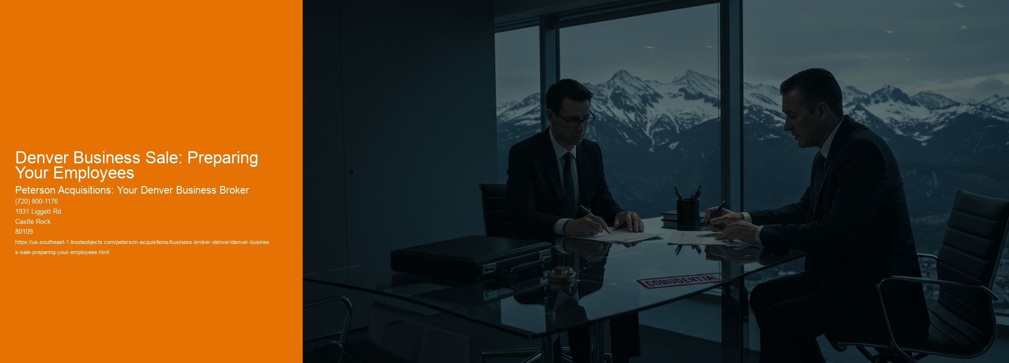 Denver Business Sale: Preparing Your Employees