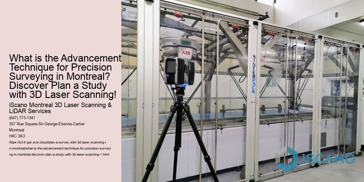 What is the Advancement Technique for Precision Surveying in Montreal? Discover Plan a Study with 3D Laser Scanning!