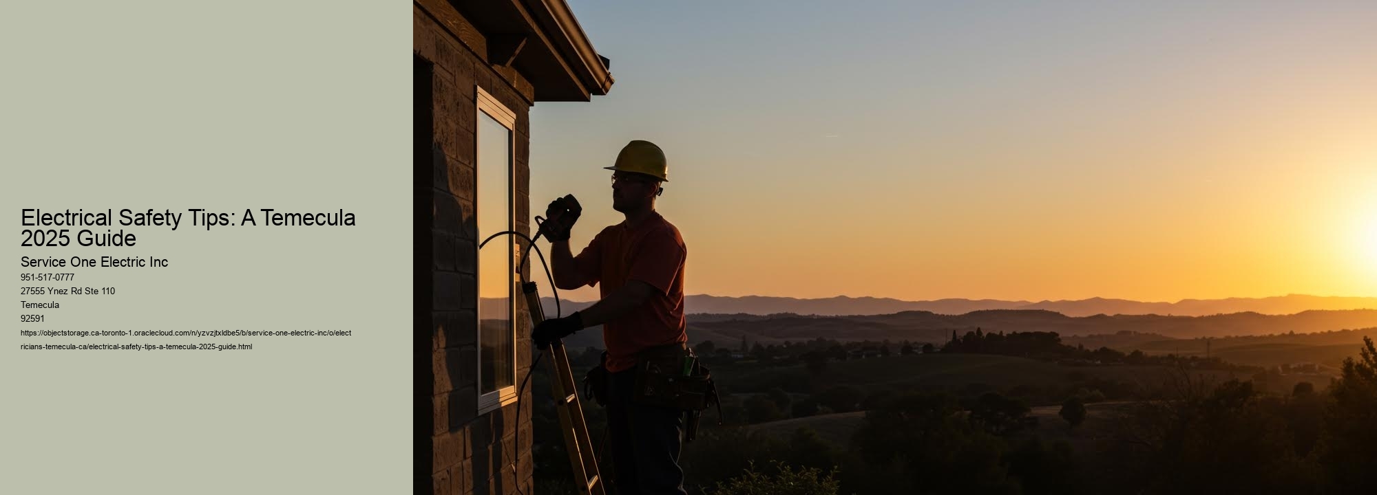 Electrical Safety Tips: A Temecula 2025 Guide