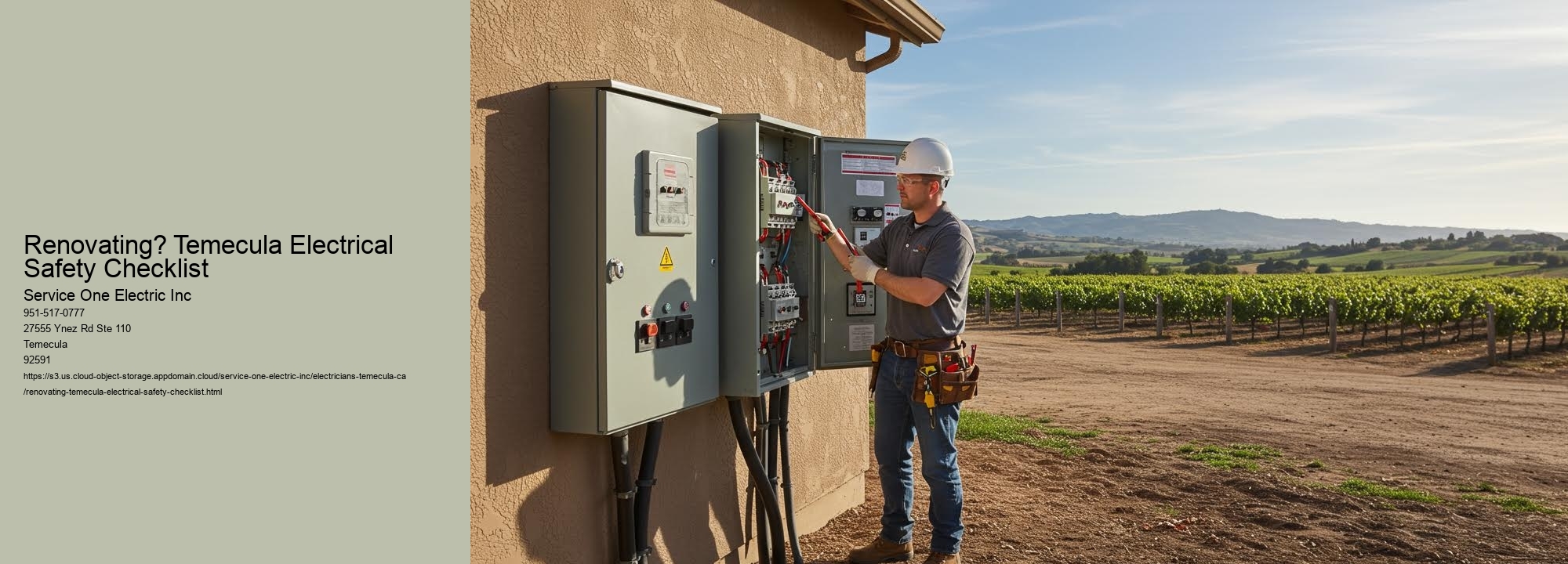 Renovating? Temecula Electrical Safety Checklist