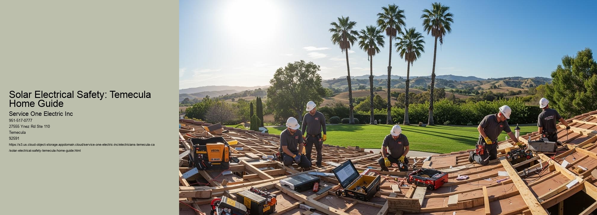 Solar Electrical Safety: Temecula Home Guide