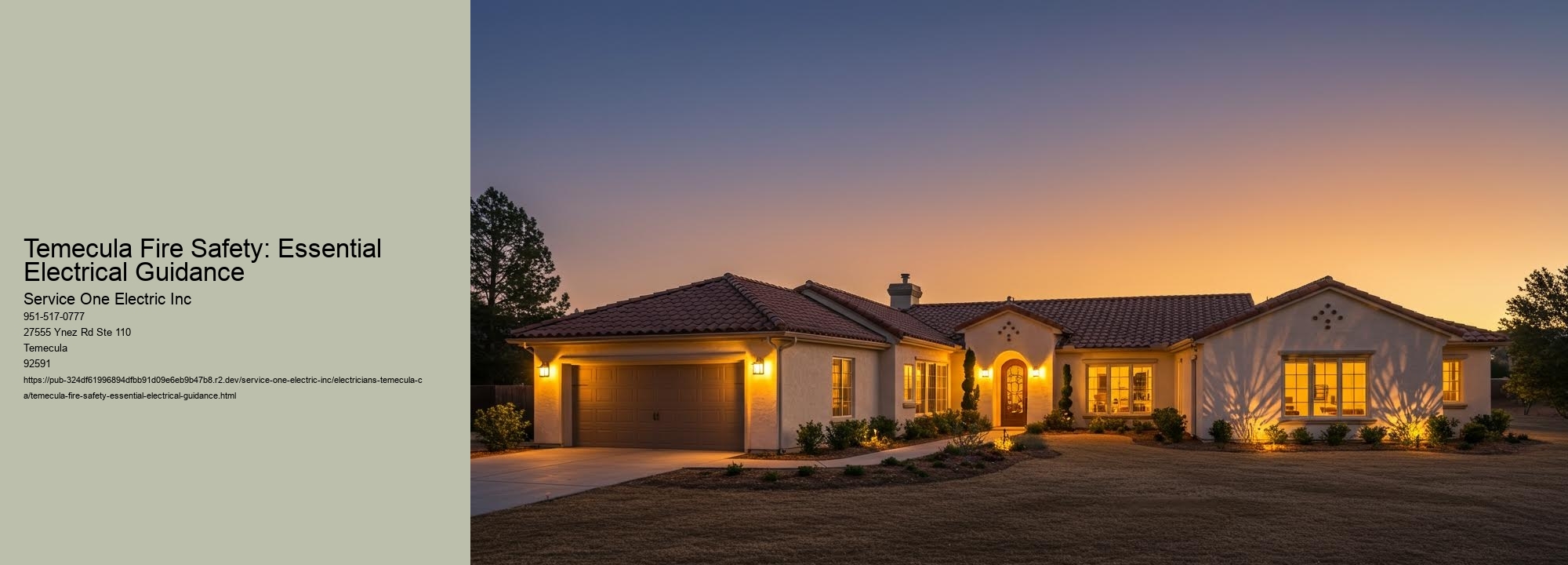 Temecula Fire Safety: Essential Electrical Guidance