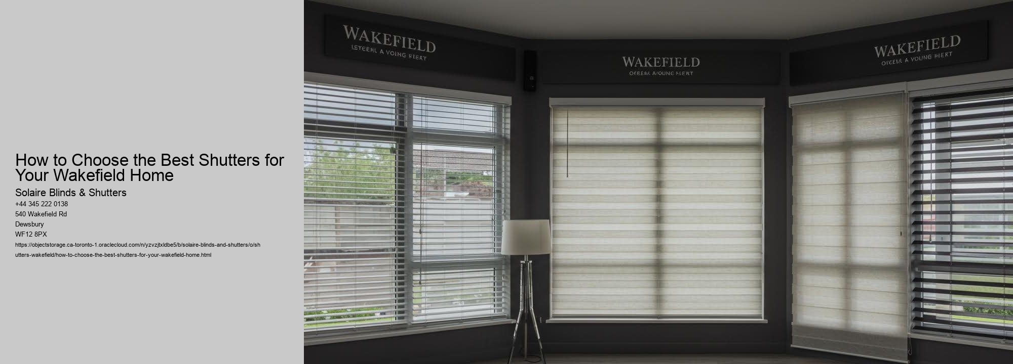 How to Choose the Best Shutters for Your Wakefield Home