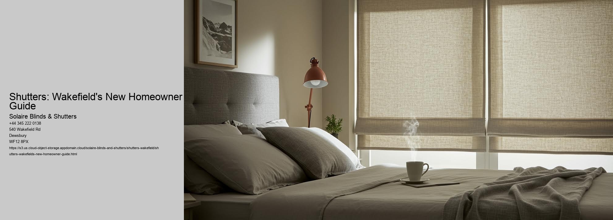 Shutters: Wakefield's New Homeowner Guide