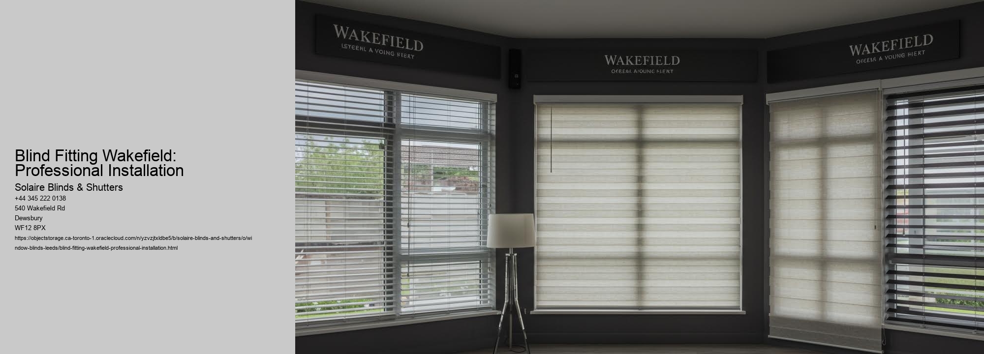 Blind Fitting Wakefield: Professional Installation
