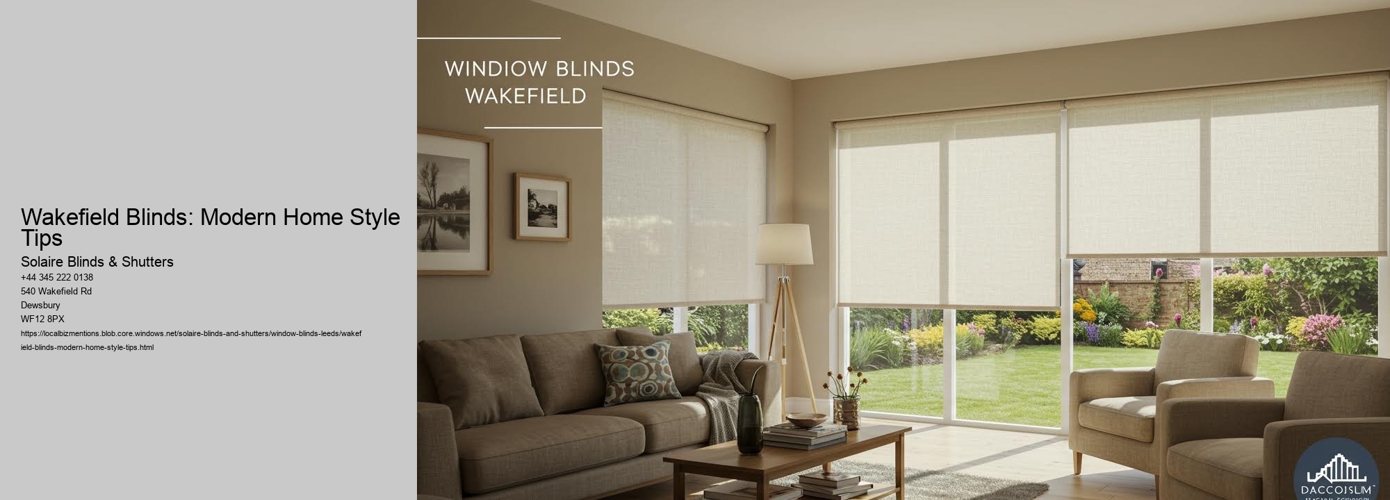Wakefield Blinds: Modern Home Style Tips