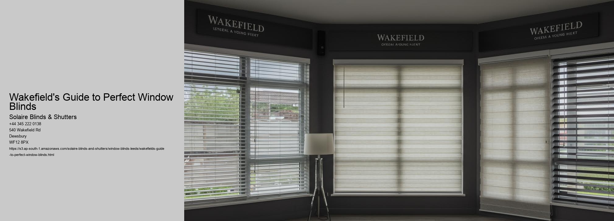 Wakefield's Guide to Perfect Window Blinds